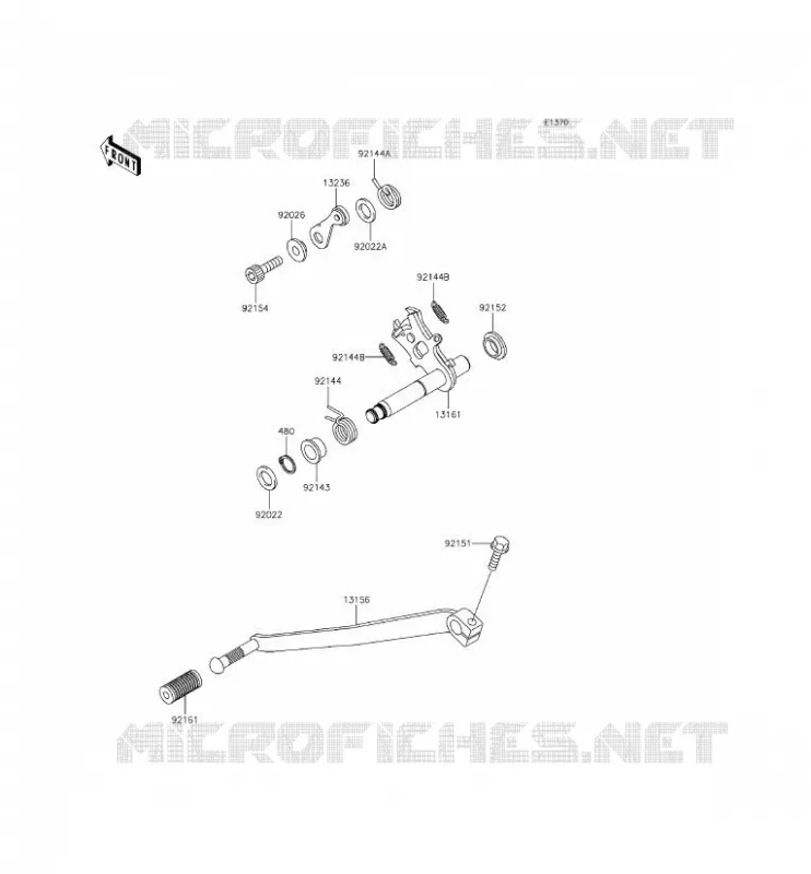 SELECTEUR Kawasaki MOTOS 800 2015 W800  EJ800AFFA