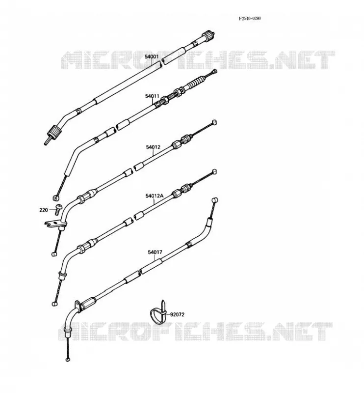 CABLES Kawasaki MOTOS 250 1988 ELIMINATOR 250  EL250-B2