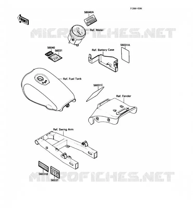 LABEL Kawasaki MOTOS 250 1988 ELIMINATOR 250  EL250-B2