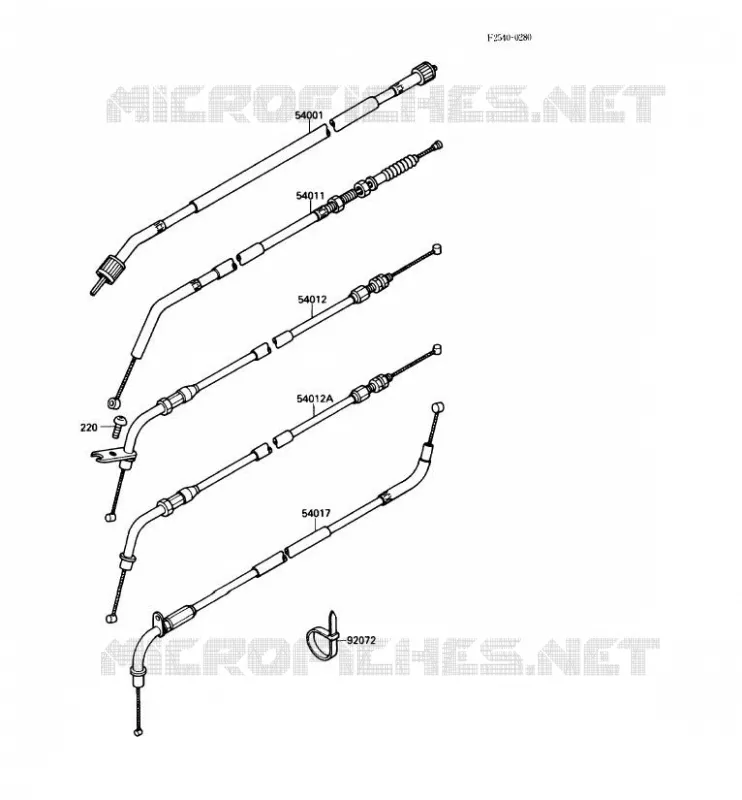 CABLES Kawasaki MOTOS 250 1989 ELIMINATOR 250  EL250-B3