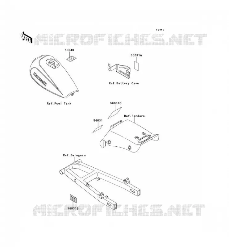 LABEL Kawasaki MOTOS 250 1992 ELIMINATOR 250  EL250-D3