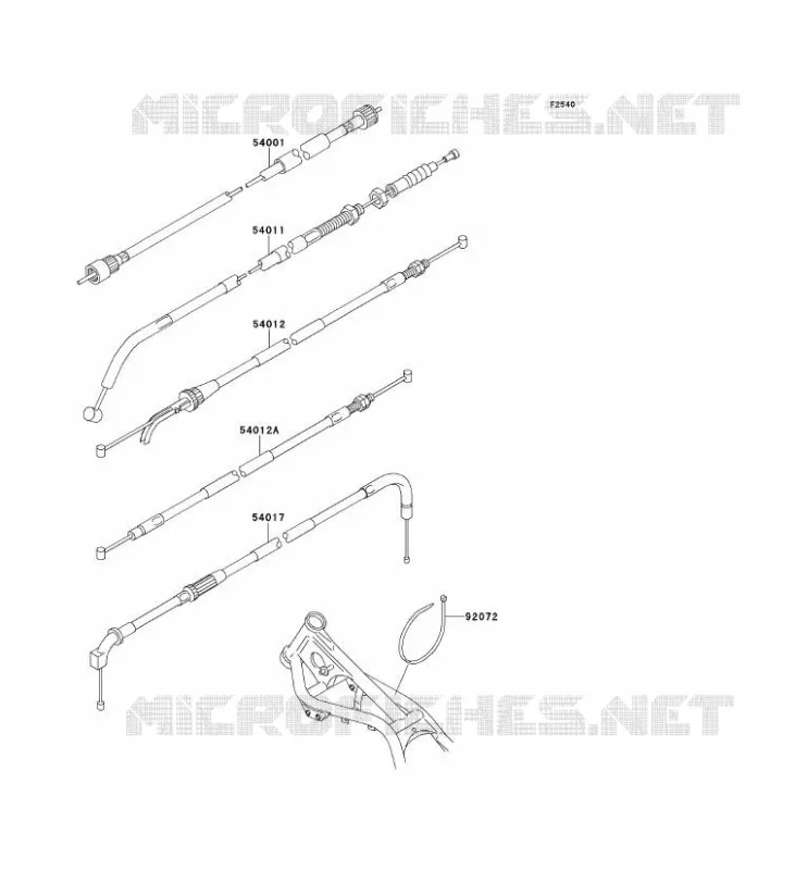 CABLES Kawasaki MOTOS 250 1994 ELIMINATOR 250  EL250-D5