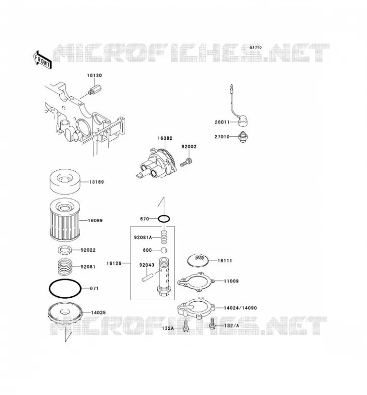 POMPE A HUILE Kawasaki MOTOS 250 1994 ELIMINATOR 250  EL250-D5