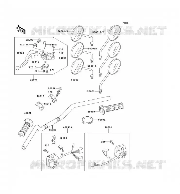 GUIDON Kawasaki MOTOS 250 1991 ELIMINATOR 250  EL250-E1