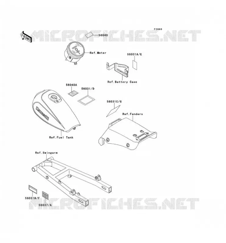 LABEL Kawasaki MOTOS 250 1991 ELIMINATOR 250  EL250-E1