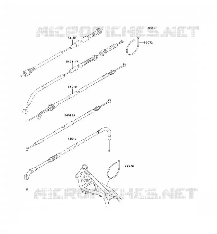 CABLES Kawasaki MOTOS 250 1996 ELIMINATOR 250  EL250-F2