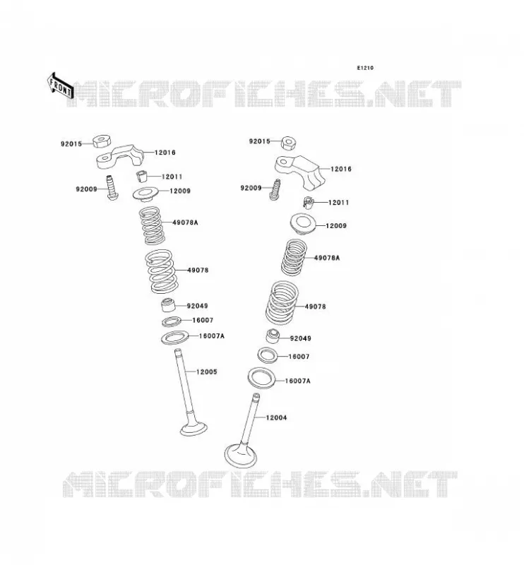 SOUPAPE Kawasaki MOTOS 250 2003 ELIMINATOR 250  EL250-F6