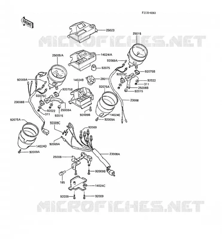 COMPTEURS Kawasaki MOTOS 450 1987 LTD450 LIQUID COOLED  EN450-A3