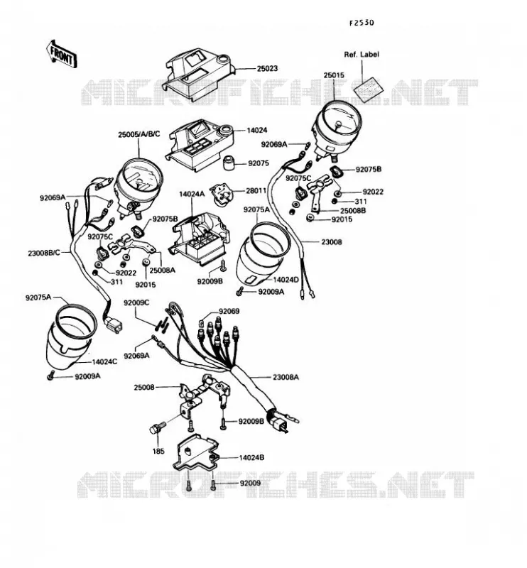 COMPTEURS Kawasaki MOTOS 450 1987 LTD450  EN450-A3