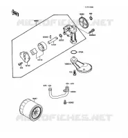 POMPE A HUILE(EN450AE029480 ) pour Kawasaki LTD450 1988