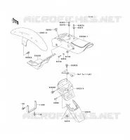 GARDE BOUE pour Kawasaki EN500 1994