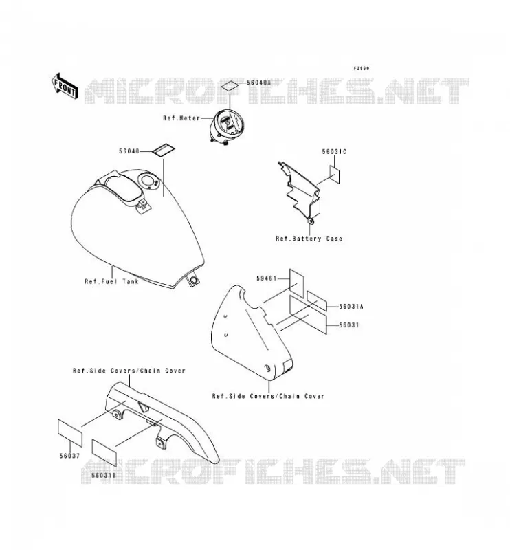 LABEL Kawasaki MOTOS 500 1997 EN500 LTD  EN500-C2