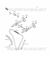 ARBRE A CAME/TENDEUR pour Kawasaki EN500 2000