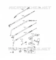 CABLES pour Kawasaki EN500 2000