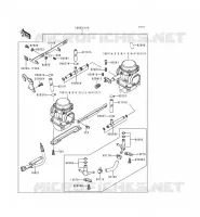 CARBURATEUR pour Kawasaki EN500 2000