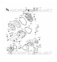 COUVERCLES MOTEUR pour Kawasaki EN500 2000