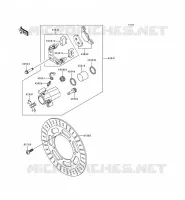 FREIN AVANT pour Kawasaki EN500 2000
