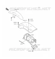 GARDE BOUE pour Kawasaki EN500 2000