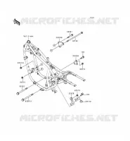 PIECE DE CADRE (COUVERTURE) pour Kawasaki EN500 2000