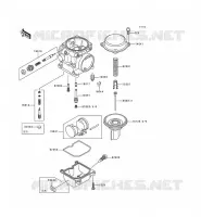 PI&Egrave;CES DE CARBURATEUR pour Kawasaki EN500 2000