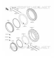 PNEUS pour Kawasaki EN500 2000