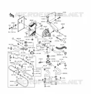 RADIATEUR pour Kawasaki EN500 2000