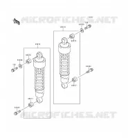 SUSPENSION/AMORTISSEUR pour Kawasaki EN500 2000