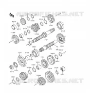 TRANSMISSION pour Kawasaki EN500 2000