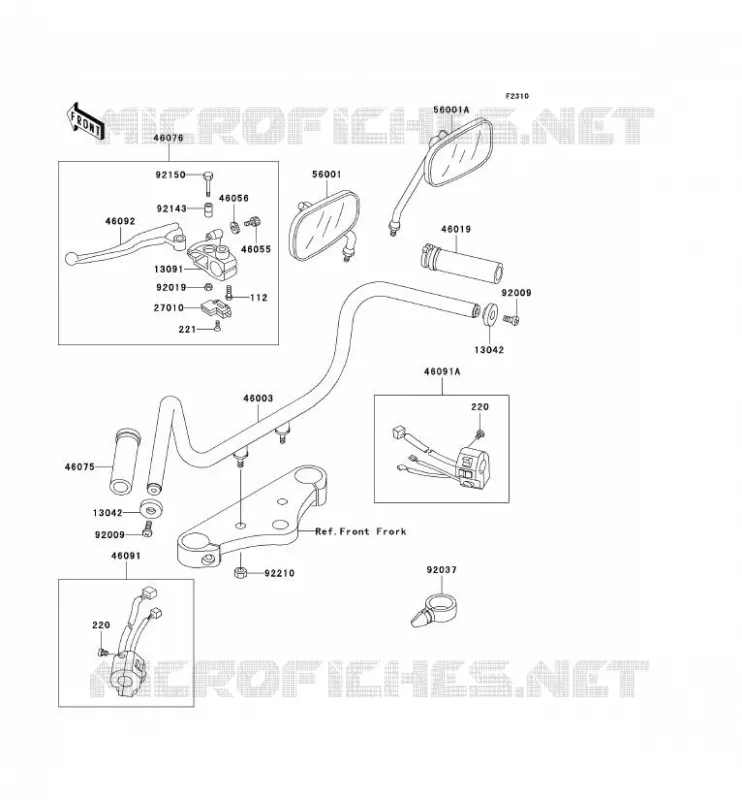 GUIDON Kawasaki MOTOS 500 2001 EN500  EN500-C6