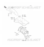 GARDE BOUE pour Kawasaki EN500 2002