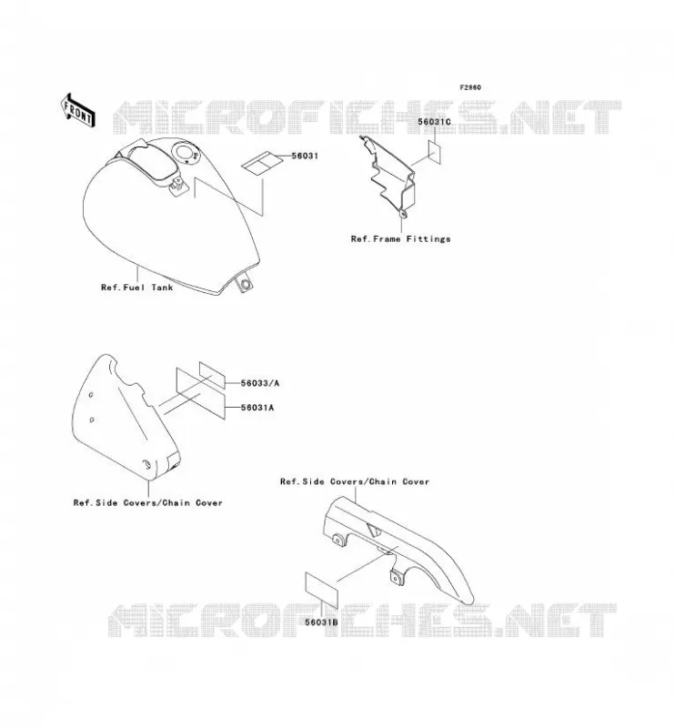 LABEL Kawasaki MOTOS 500 2002 EN500  EN500-C7