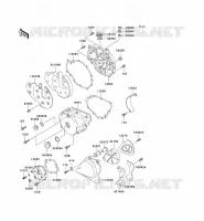 COUVERCLES MOTEUR pour Kawasaki EN500 2003