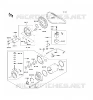D&Eacute;MARREUR pour Kawasaki EN500 2003