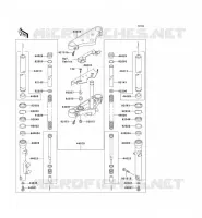 FOURCHE pour Kawasaki EN500 2003