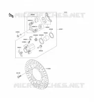 FREIN AVANT pour Kawasaki EN500 2003