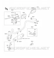 GUIDON pour Kawasaki EN500 2003