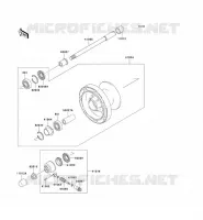 MOYEU AVANT pour Kawasaki EN500 2003