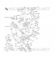 PIECE DE CADRE (COUVERTURE) pour Kawasaki EN500 2003