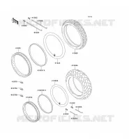 PNEUS pour Kawasaki EN500 2003