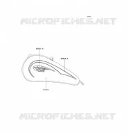 STICKER (NOIR) pour Kawasaki EN500 2003