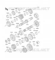 TRANSMISSION pour Kawasaki EN500 2003