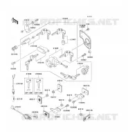 CONTACTEUR SERRURE/R&Eacute;FLECTEUR pour Kawasaki EN500 LTD 2009