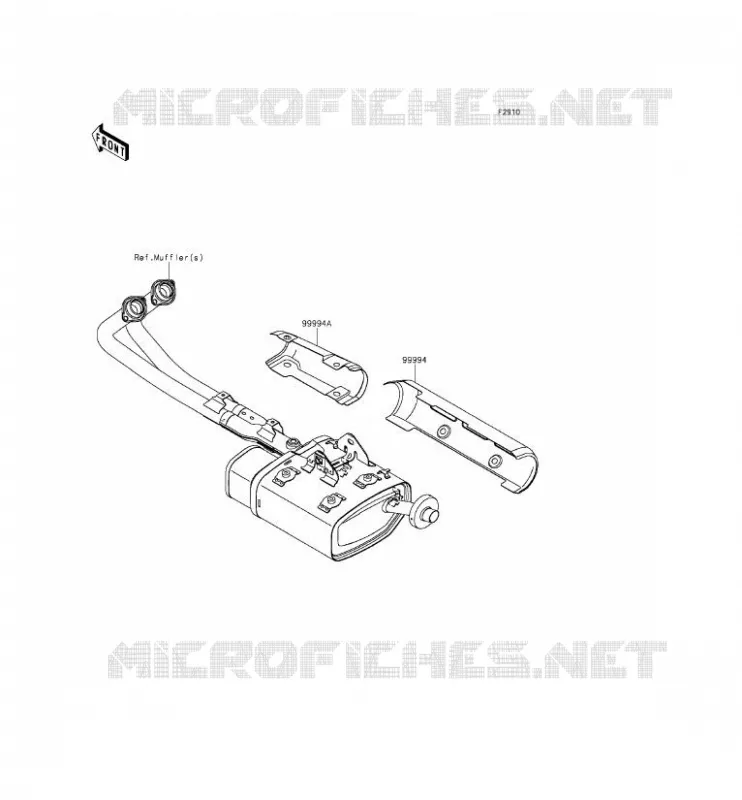 ACCESSOIRE(CARTER ECHAPPEMENT) Kawasaki MOTOS 650 2015 VULCAN S  EN650AFF