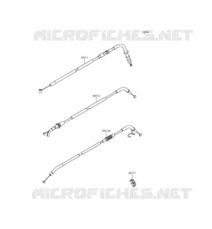 CABLES Kawasaki MOTOS 650 2015 VULCAN S  EN650AFF