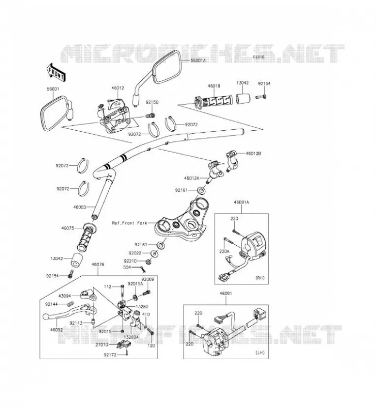 GUIDON Kawasaki MOTOS 650 2015 VULCAN S ABS  EN650BFF
