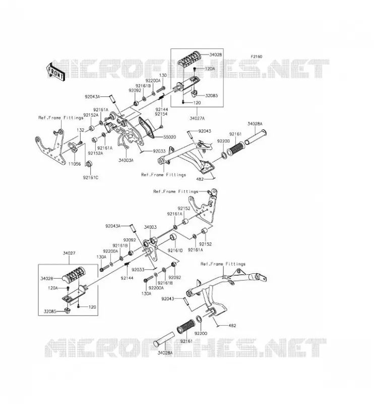 REPOSE PIED Kawasaki MOTOS 650 2016 VULCAN S ABS  EN650BGF