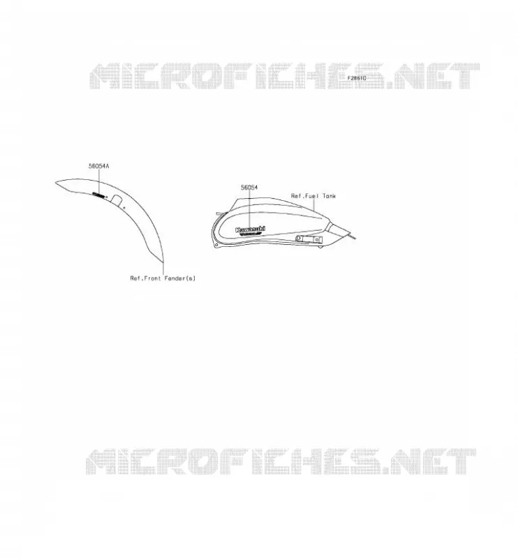 STICKER(GRAY) Kawasaki MOTOS 650 2016 VULCAN S ABS  EN650BGF