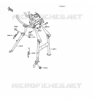 BEQUILLES pour Kawasaki Z250 SCORPION 1988