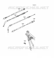 CABLES pour Kawasaki Z250 SCORPION 1988