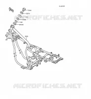 CH&Acirc;SSIS pour Kawasaki Z250 SCORPION 1988